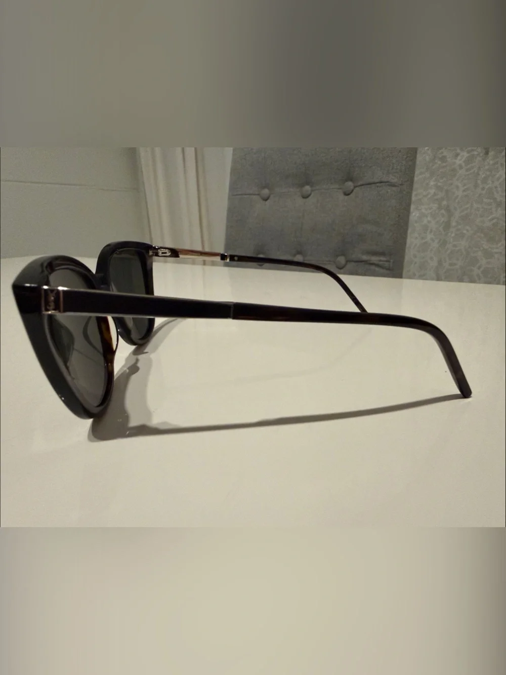 Saint Laurent Women SL-M70 003 Havana Silver Grey
